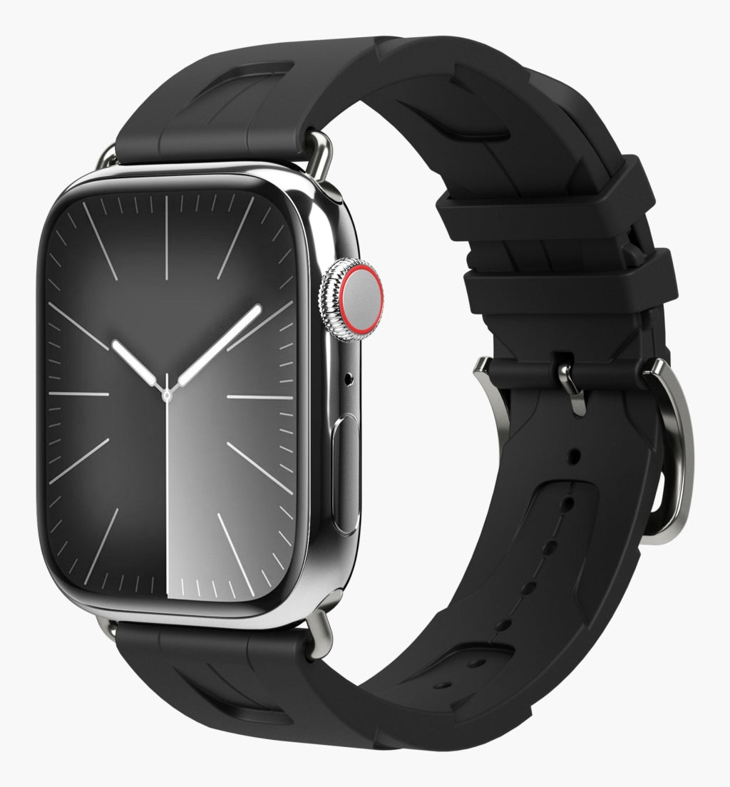 Vonmählen A. R. Exclusive Band 44–49 mm – Sportband, Schwarz, für Apple Watch