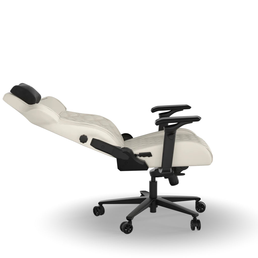 Corsair Bürostuhl T500 Luxe Frost – Sitzhöhe 42–52 cm, 120 kg, Weiss