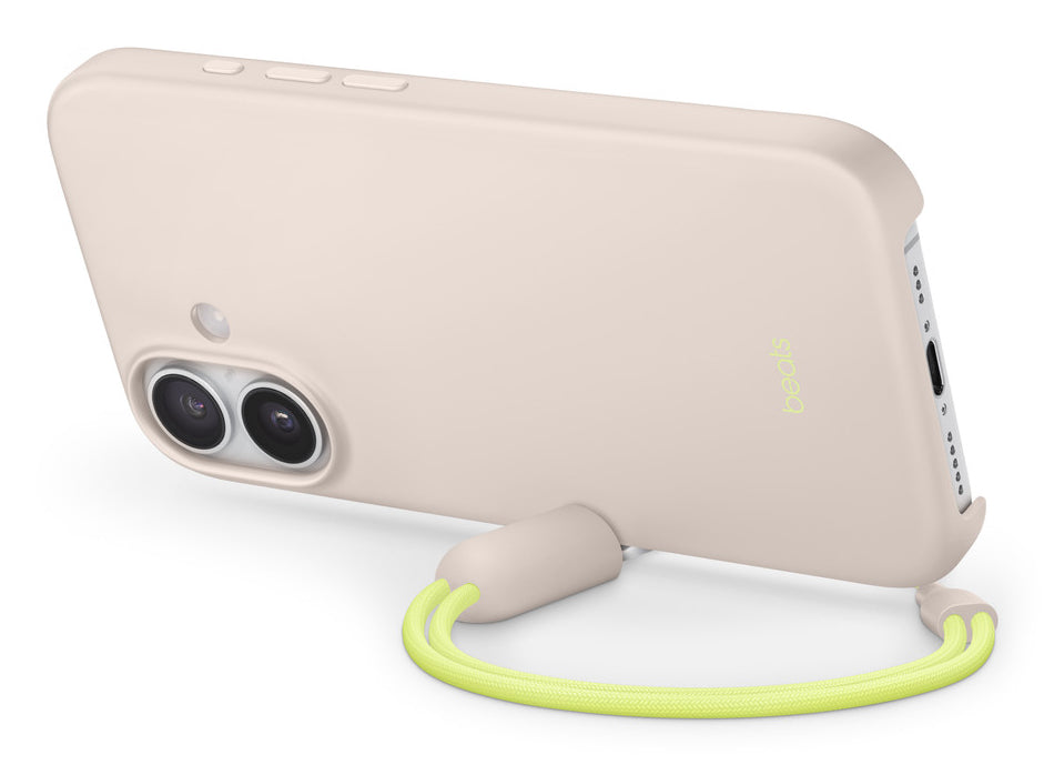 Apple Backcover – für Apple iPhone 17 – beige – Kunststoff – MagSafe-kompatibel, mit Kordel