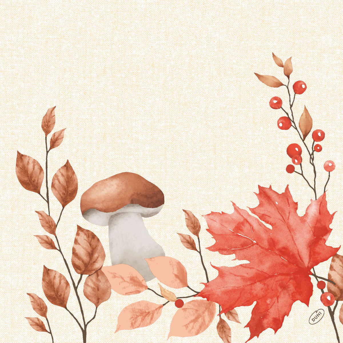 Duni Serviette Woodland Classic, Papier, 40 × 40 cm – FSC – 300 Stk.