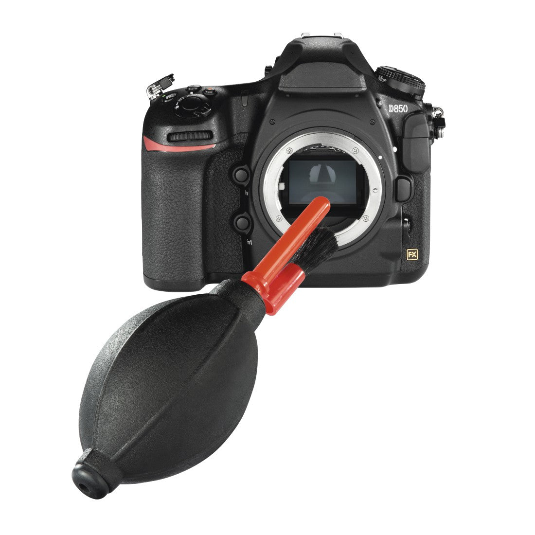 Hama Optic Dry Reinigungsset – Blasepinsel, Lenspen, Reinigungstuch – für Digitalkamera – 4er-Pack