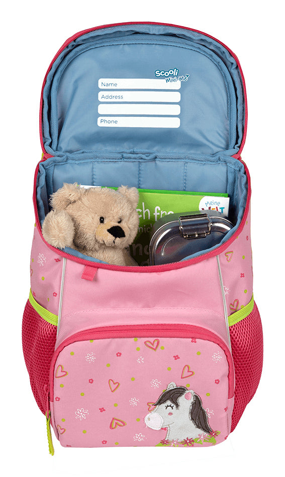 Scooli Kindergartenrucksack – 8 l, rPET, Rosa, Tiere