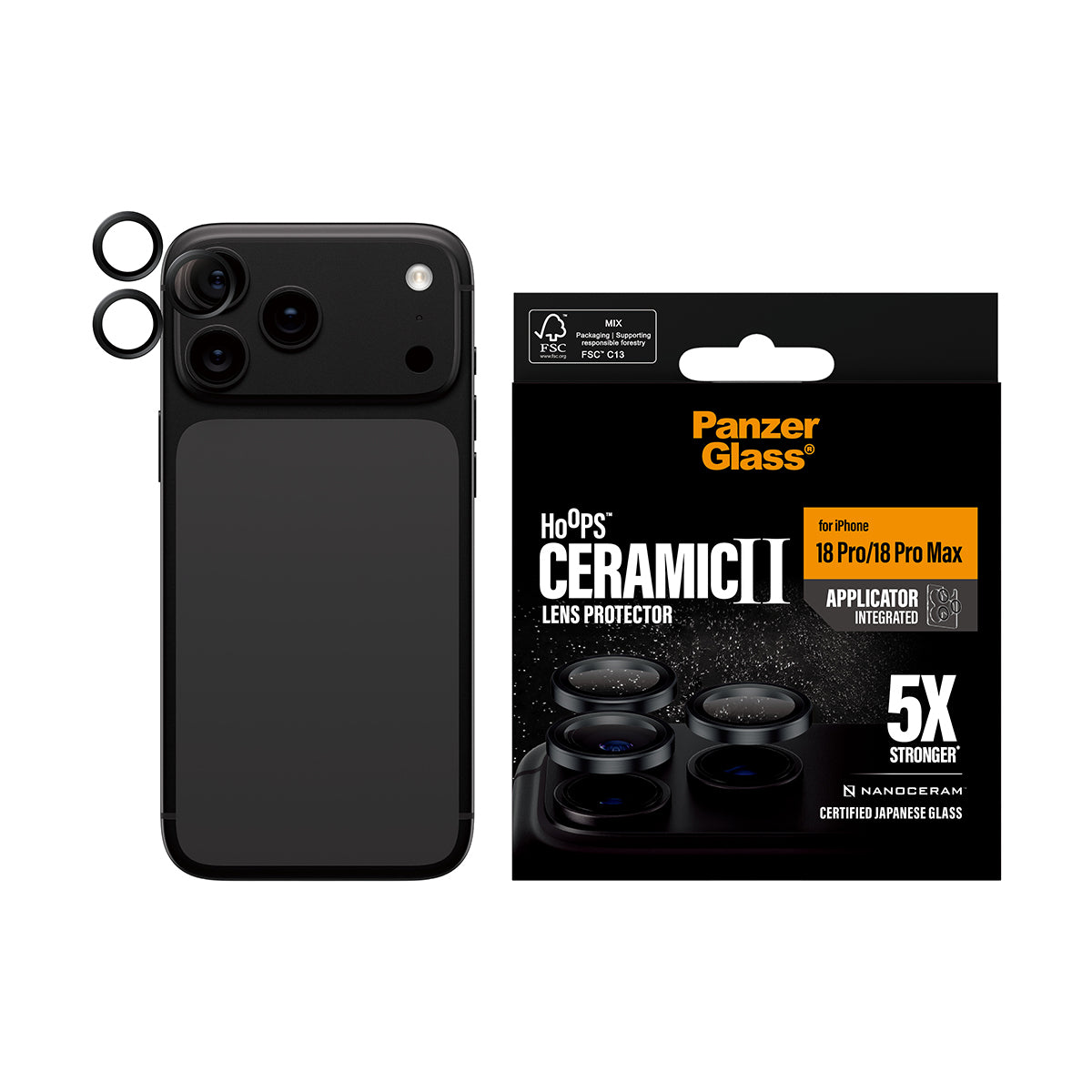 PanzerGlass Displayschutz (Panzerglas), Kameraschutz – für iPhone 18 Pro/Pro Max