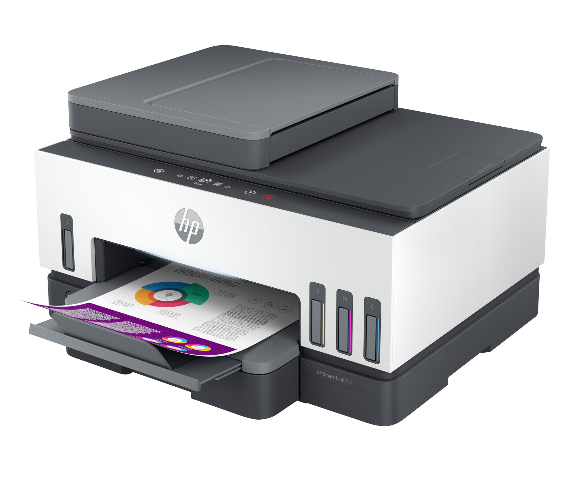 HP Smart Tank 790 All-In-One – Farbtintenstrahl-Multifunktionsdrucker, A4, 4-in-1, Duplex, WLAN/LAN