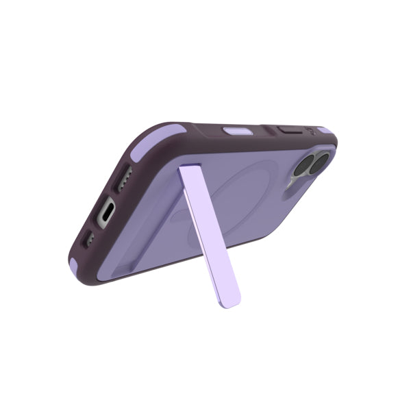 ZAGG Sedona Snap Backcover – für Apple iPhone 17, MagSafe, mit Ständer, Graphen, Violett, bis 4 m Sturzsicher