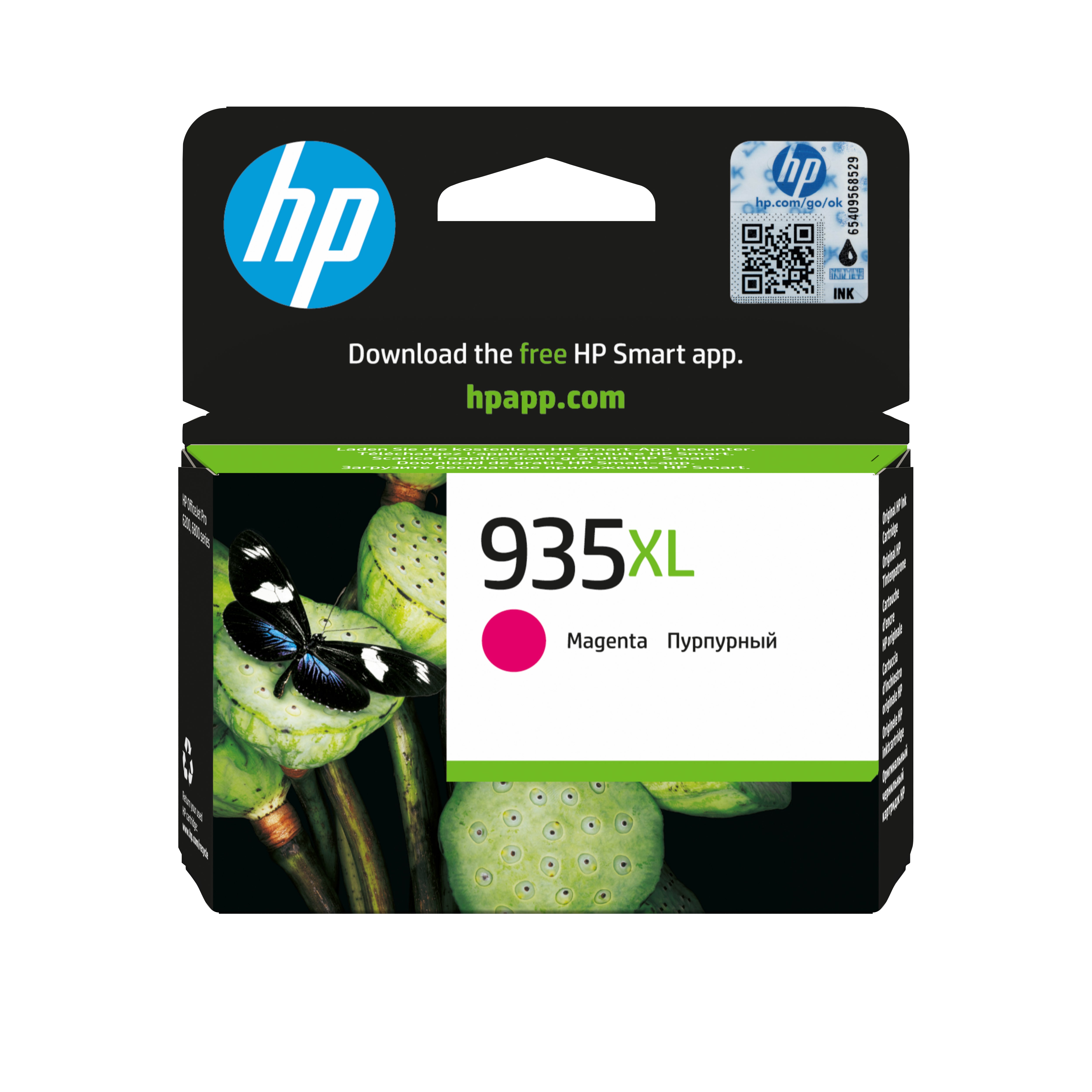 HP 935XL Magenta Tintenpatrone (Original) – 825 Seiten – für OfficeJet 6820, OfficeJet Pro 6230 – C2P25AE