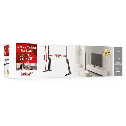 Barkan Mounting Systems Barkan S40 – Displayständer, höhenverstellbar, für 13–70", VESA 75×75–800×400, bis 50 kg, schwarz