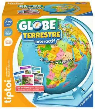 tiptoi Lernspiel – Interaktiver Globus, Brettspiel, 1–4 Spieler, ab 7 Jahren, Französisch