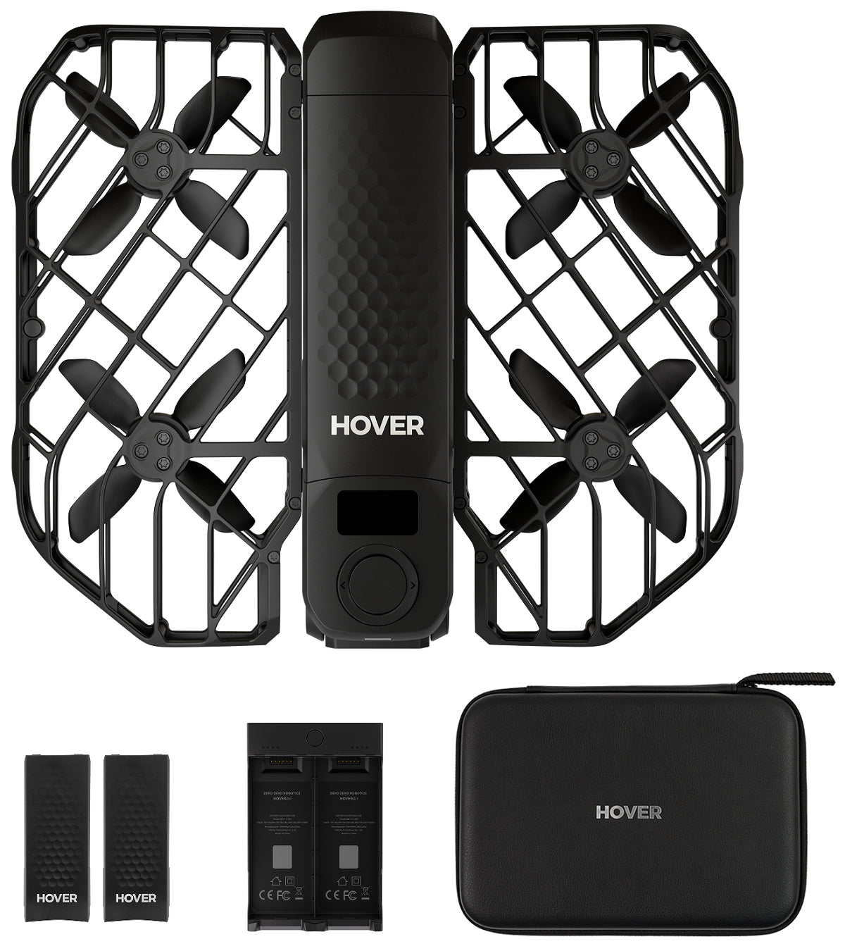 HOVERAir X1 PRO Retail Combo – Quadrocopter, 12 MP, 1080p, schwarz