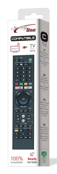 Jolly Line TV-Fernbedienung JL1717 – für Sony, IR, schwarz