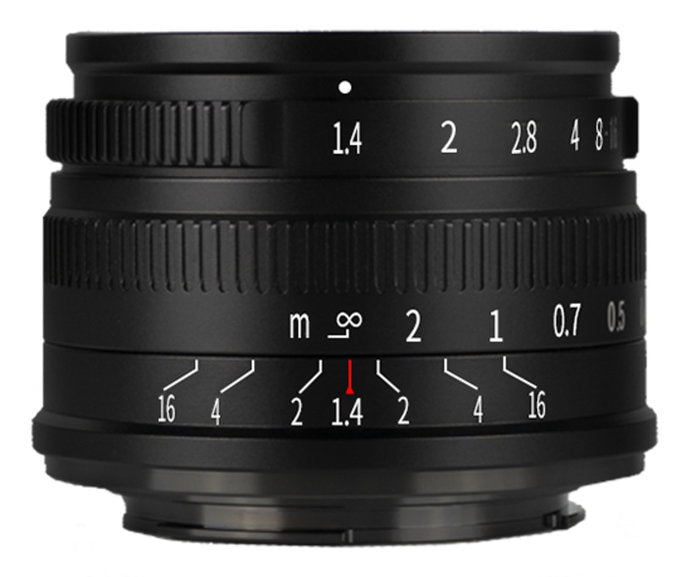 7Artisans A010B-R Canon RF – 35 mm f/1.4 Standardobjektiv – für Canon – Schwarz
