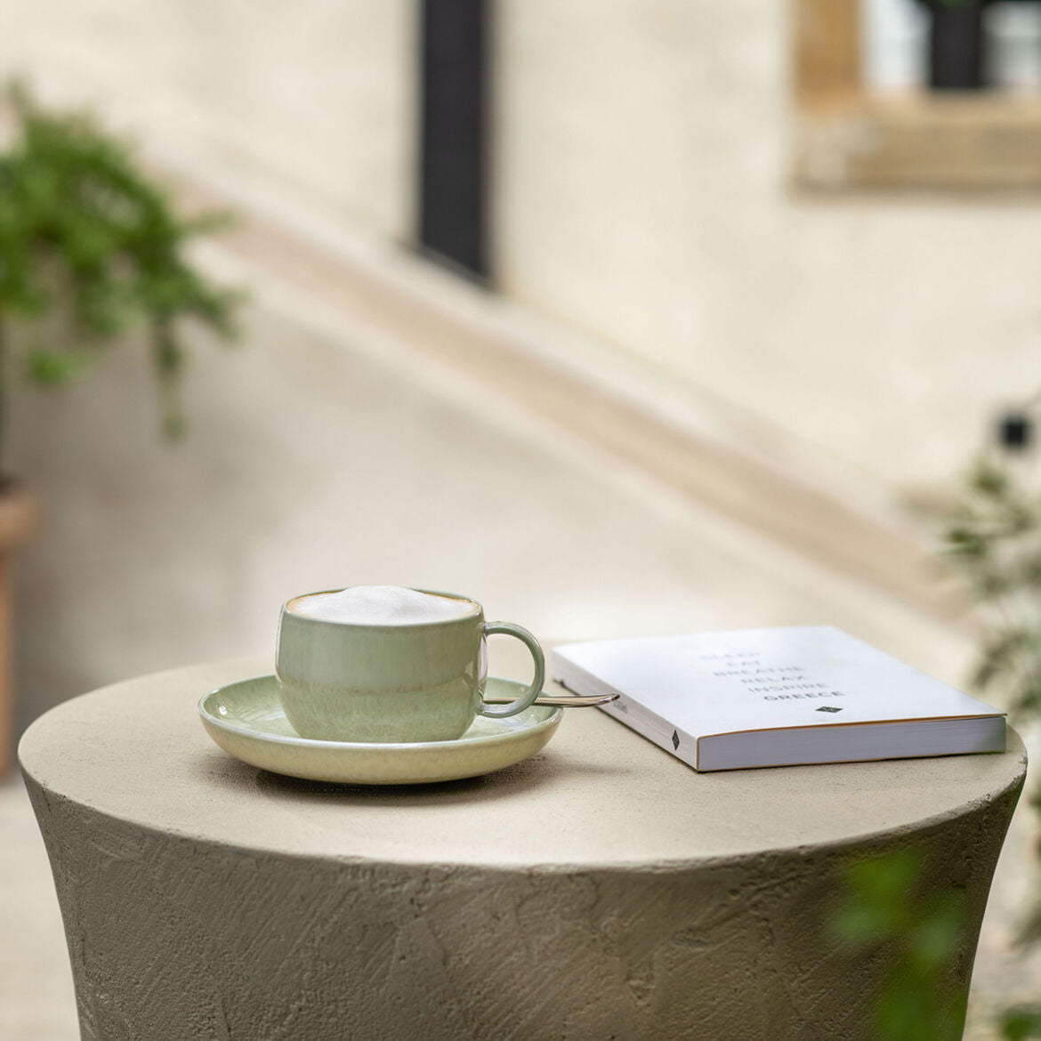 Villeroy & Boch Perlemor Alga Kaffeetasse – 190 ml, H 6,6 cm, Porzellan, spülmaschinenfest