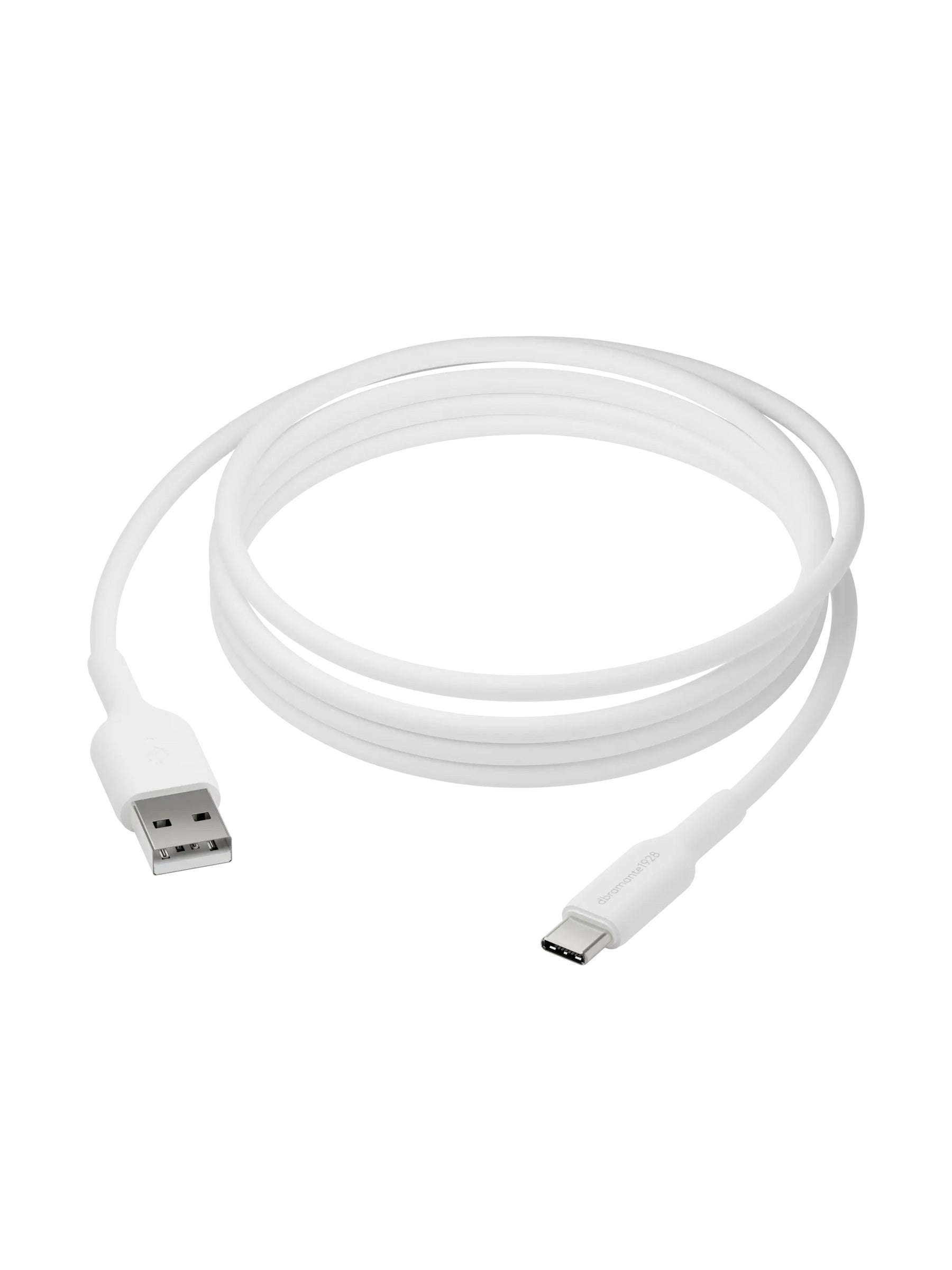 dbramante1928 USB-Kabel – USB-A auf USB-C – USB 2.0 (480 Mbit/s) – 2 m – PD 18 W – Weiss