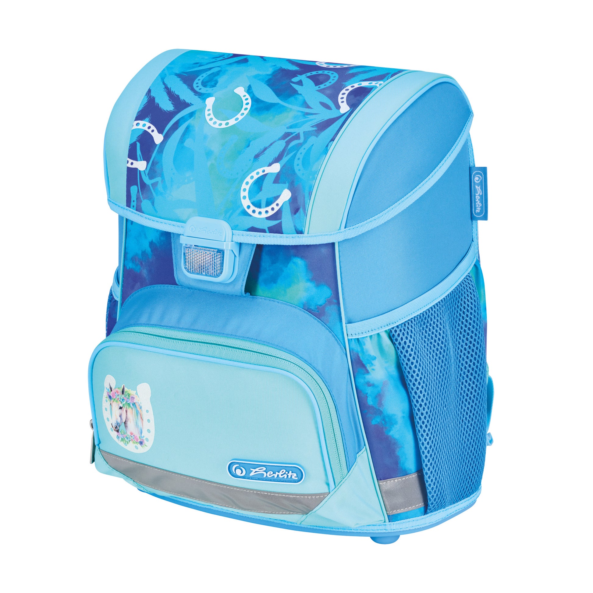 Herlitz Loop Plus – Schulrucksack-Set 4-teilig, Lucky Horse, 17 l, 31×37×22 cm