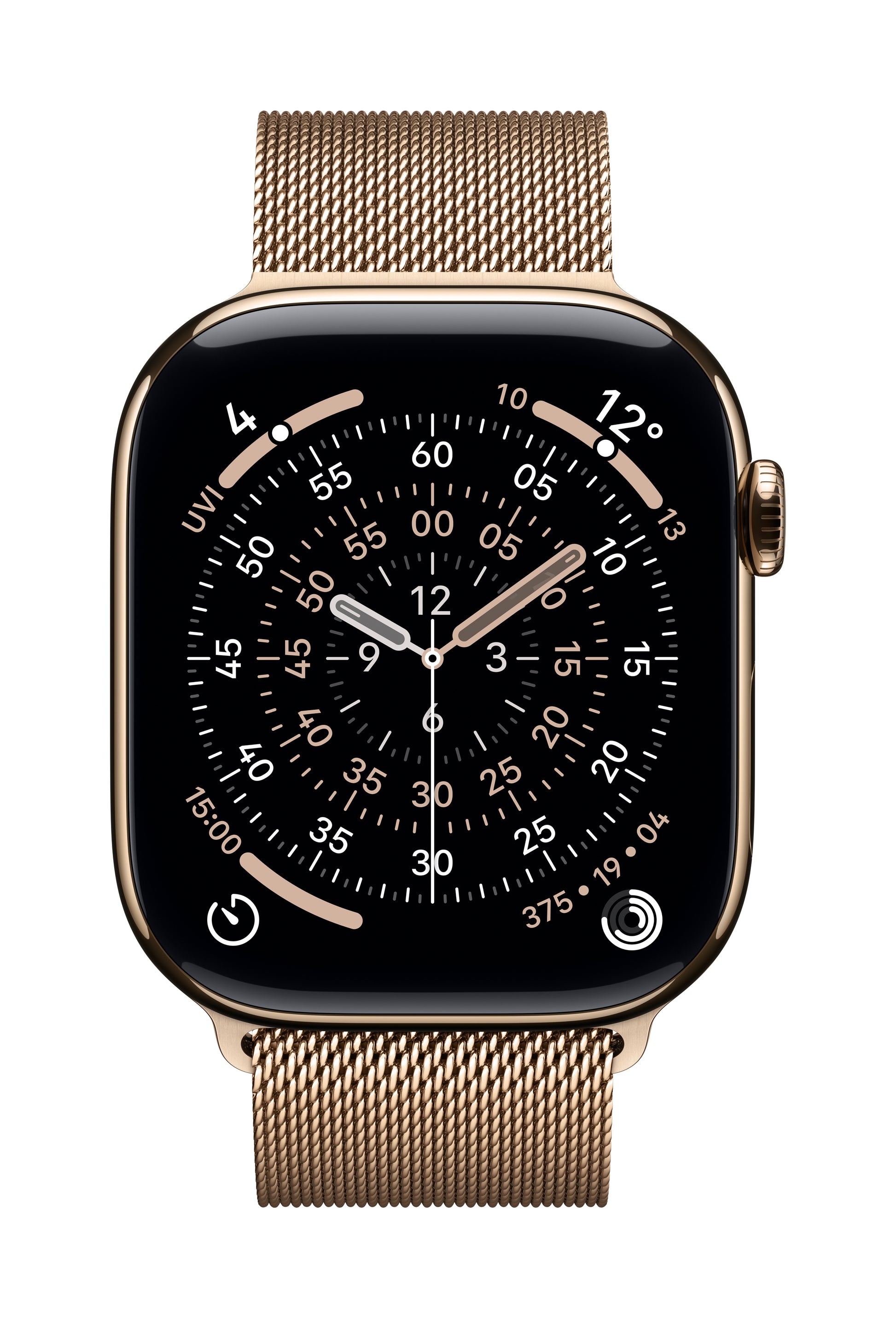 Apple Milanese Loop - Armband - für Apple Watch 46 mm, Gold, S/M, Edelstahl
