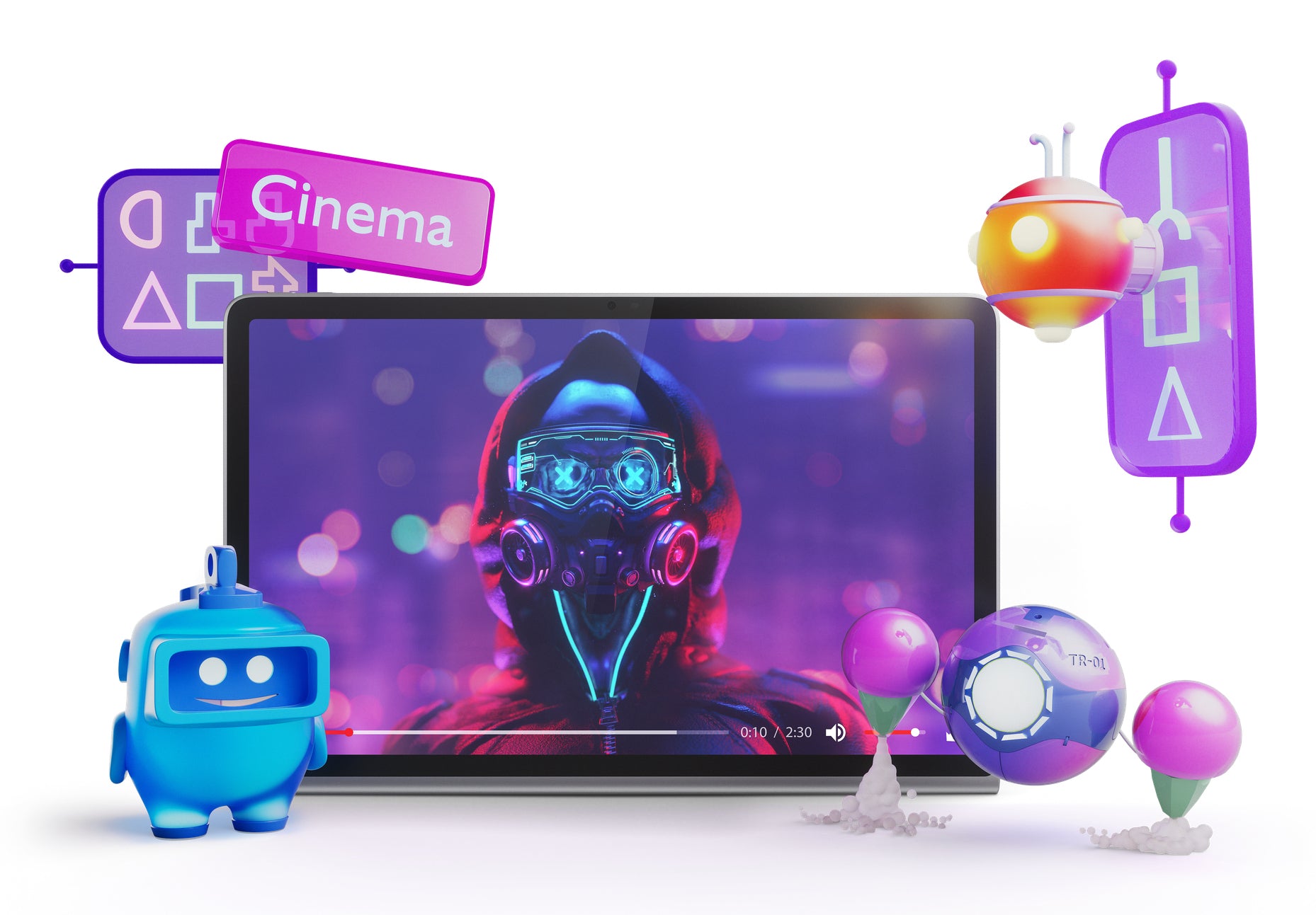 Lenovo Tab Plus – 11,5", 128 GB, 8 GB RAM, WLAN, Android 14, Grau, Mediatek