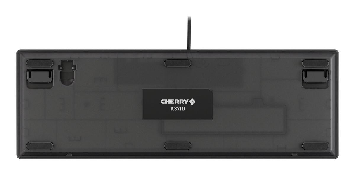 Cherry K37ID – Industrie-Tastatur – Membran, kabelgebunden (USB-A) – AZERTY (FR) – IP54 – Schwarz