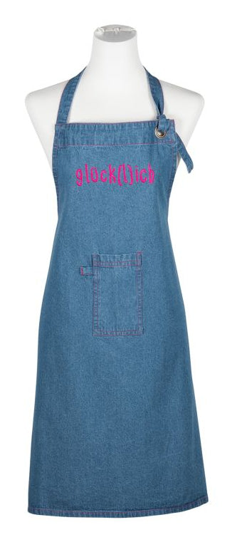 PAD Küchenschürze – Baumwolle, 70×80 cm, Blau/Pink, OEKO-TEX Standard 100