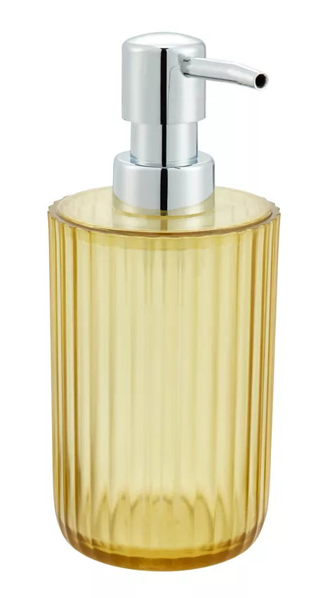 Diaqua Priscilla Seifenspender – Kunststoff, Gelb, Transparent, Chrom, 300 ml