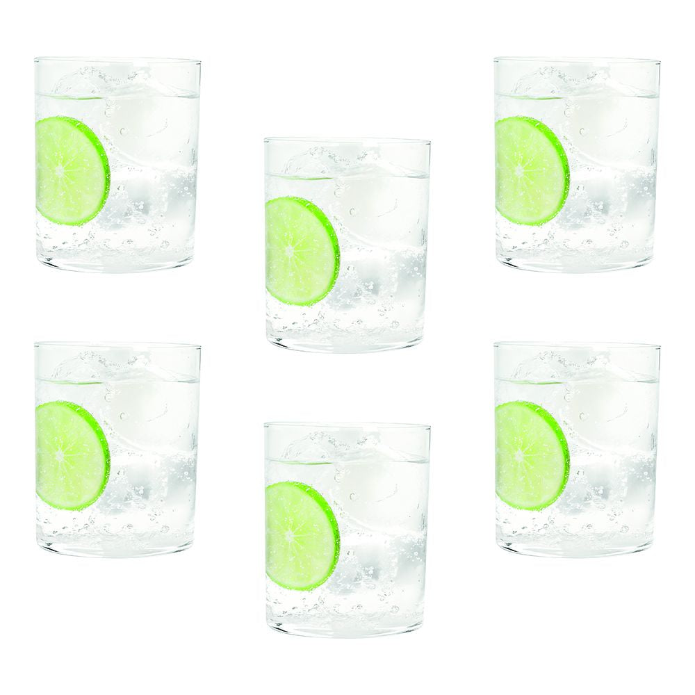 Tognana Porcellane Tognana Trinkgläser Lyra – 6er Set, 420 ml, Ø 8,0 cm, Borosilikatglas, Transparent, spülmaschinenfest