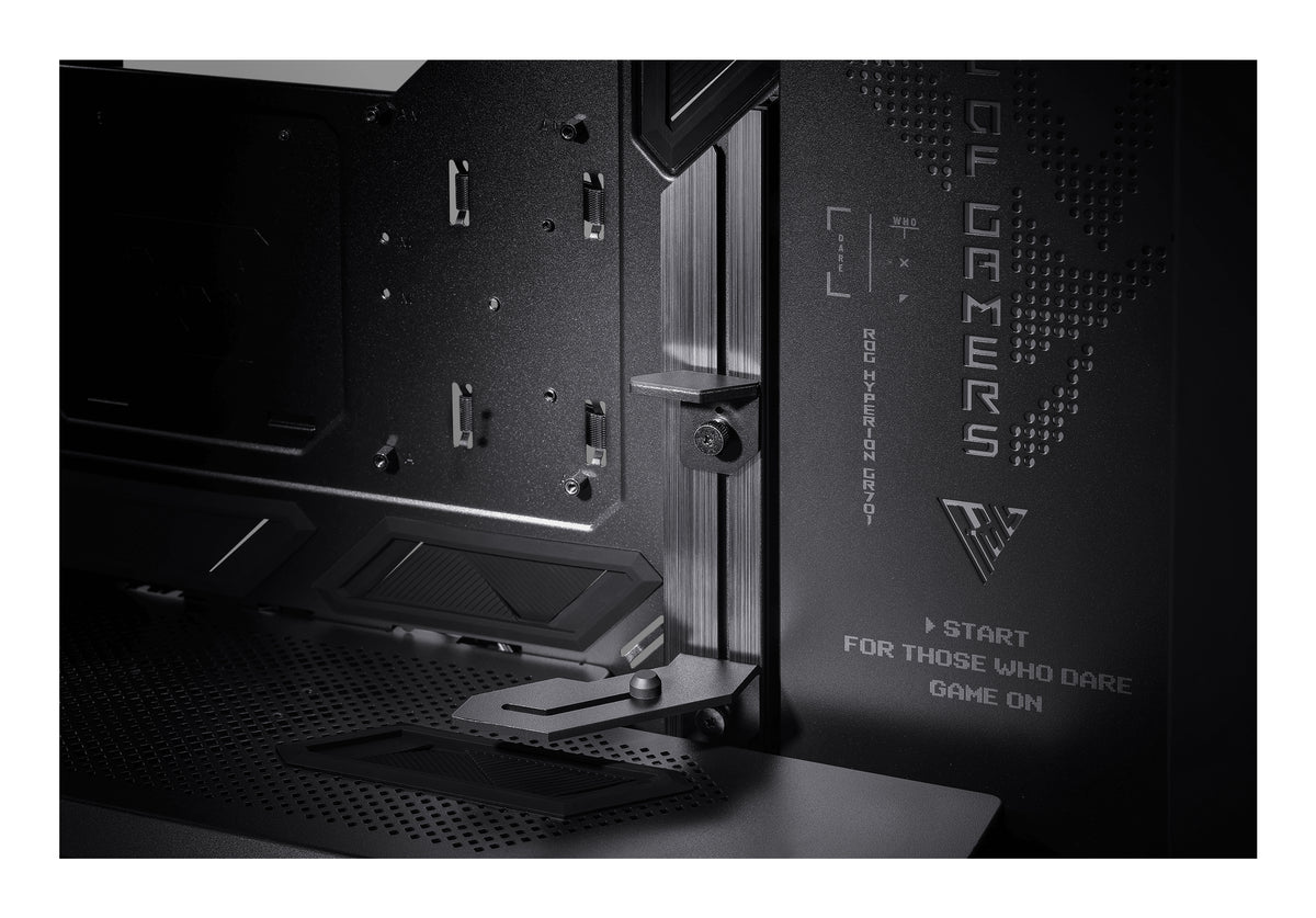 ASUS GR701 ROG Hyperion – PC-Gehäuse – Schwarz, E-ATX/ATX/mATX/M-ITX, 7 Lüfterplätze, 5×2,5"/2×3,5"