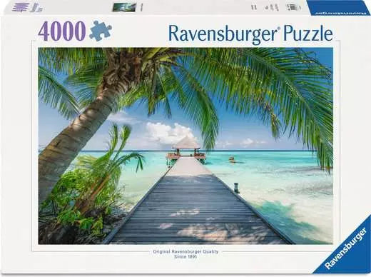 Ravensburger Traumstrand auf den Malediven – Logikspiel, ab 14 Jahren, IT/DE/FR