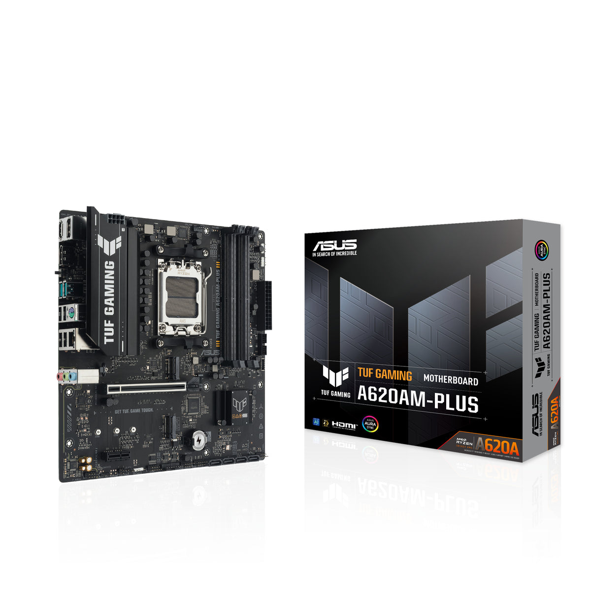 ASUS TUF GAMING A620AM-PLUS – Mainboard – Sockel AM5, AMD A620A, mATX, DDR5