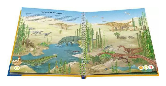 Ravensburger Lernbuch – Ich entdecke die Dinosaurier, Französisch, ab 4 Jahren