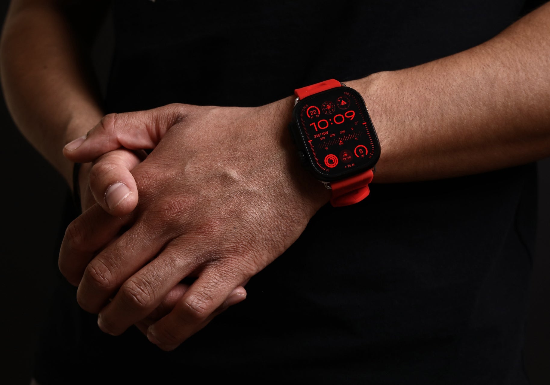 Vonmählen A. R. Exclusive Band Portofino – Silikon, Rot, für Apple Watch 44–49 mm
