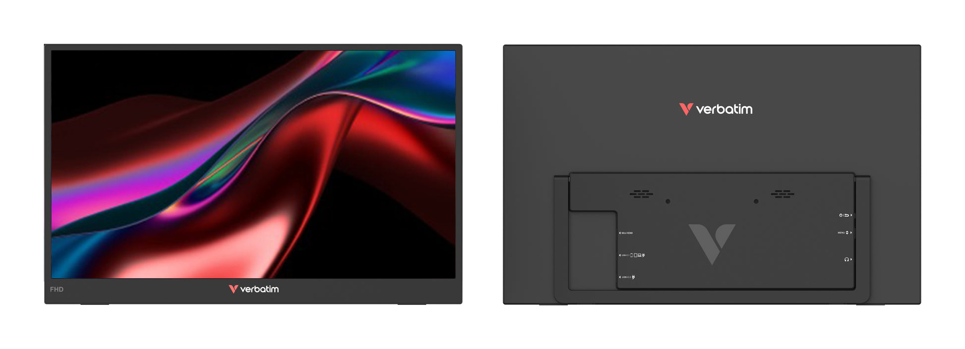 Verbatim Tragbarer TS Monitor 14 LIGHT – 14" Touch, 1920 × 1080 (Full HD), IPS