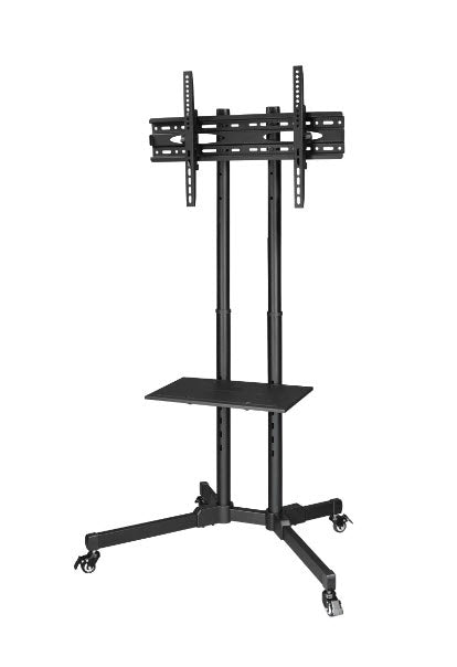 Hama TV-Wagen – 32–75" – VESA 200×200–600×400 – bis 50 kg, Höhenverstellbar, mit Rollen – Schwarz