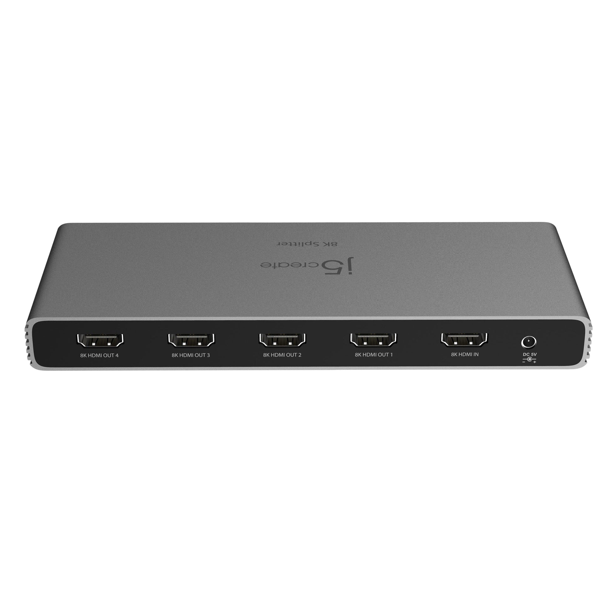 j5create JDSH814 – HDMI Splitter 1×4, HDMI 2.1, 8K@240 Hz, HDR, HDCP 2.3, Grau