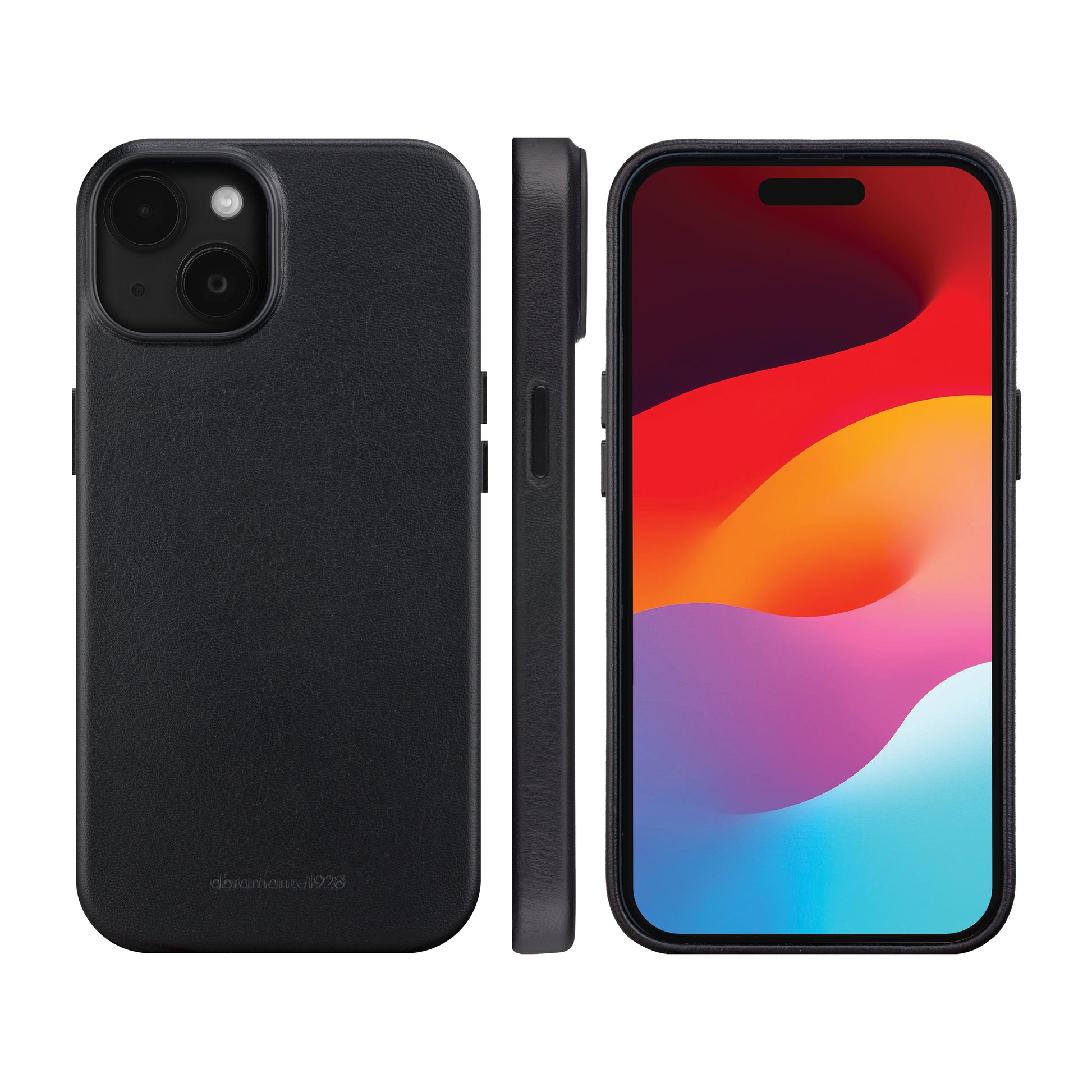 dbramante1928 Roskilde 2 Backcover – für Apple iPhone 15, MagSafe, Leder, schwarz