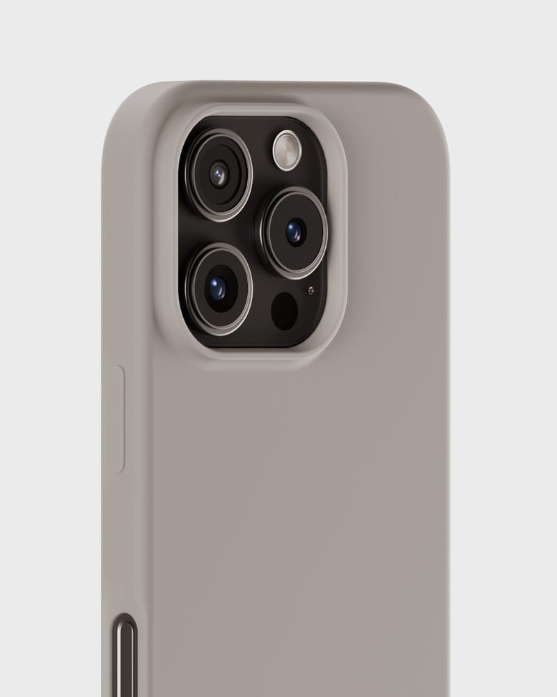 Holdit – Backcover – für Apple iPhone 16 Pro Max – Taupe – Silikon