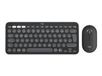 Logitech Pebble 2 Combo – Tastatur, kabellos (Bluetooth/2,4 GHz), DE-Layout (DE), Graphit