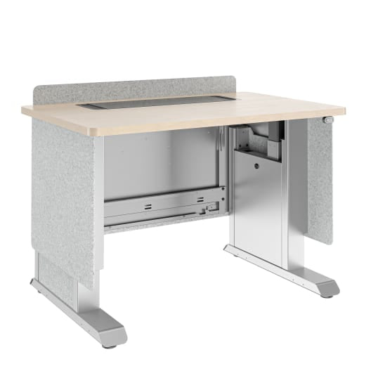 Middle Atlantic Rednerpult – Tragkraft 72,6 kg – Grau, Silber – FML-42AE1MS-UK