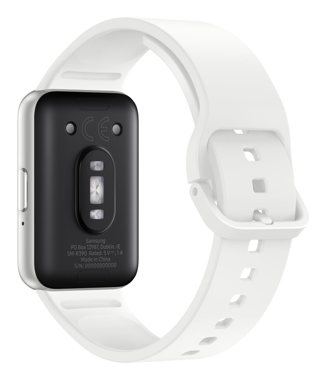 Samsung Galaxy Fit 3 40 mm GPS – Aluminium Silber, Sportband, Weiss, 50 m, für Android