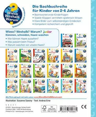 Ravensburger Buch – Wieso? Weshalb? Warum?: Kämmen, Schneiden, Haare waschen, 16 Seiten, ab 4 Jahren
