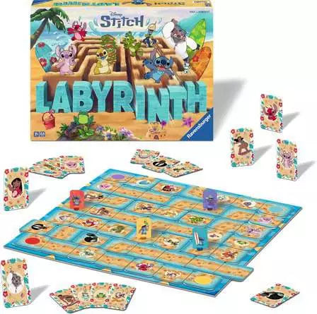 Ravensburger Labyrinth Stitch – Brettspiel, 2–4 Spieler, ab 7 Jahren, 20–30 Min., DE/EN/FR/IT/NL/ES/PT