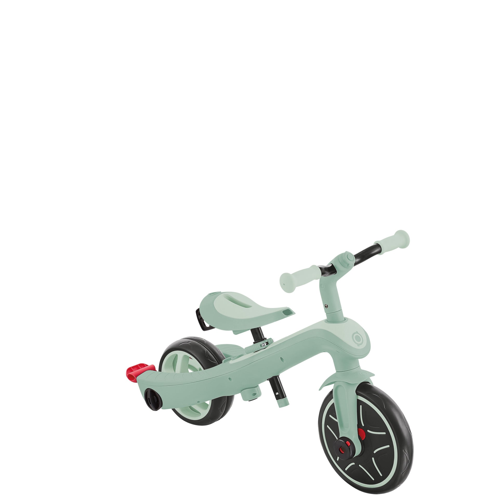 Globber Explorer 4-in-1 Dreirad – Schiebestange, verstellbarer Sitz – Ø 25,4 cm – ab 10 M. – Pistazie