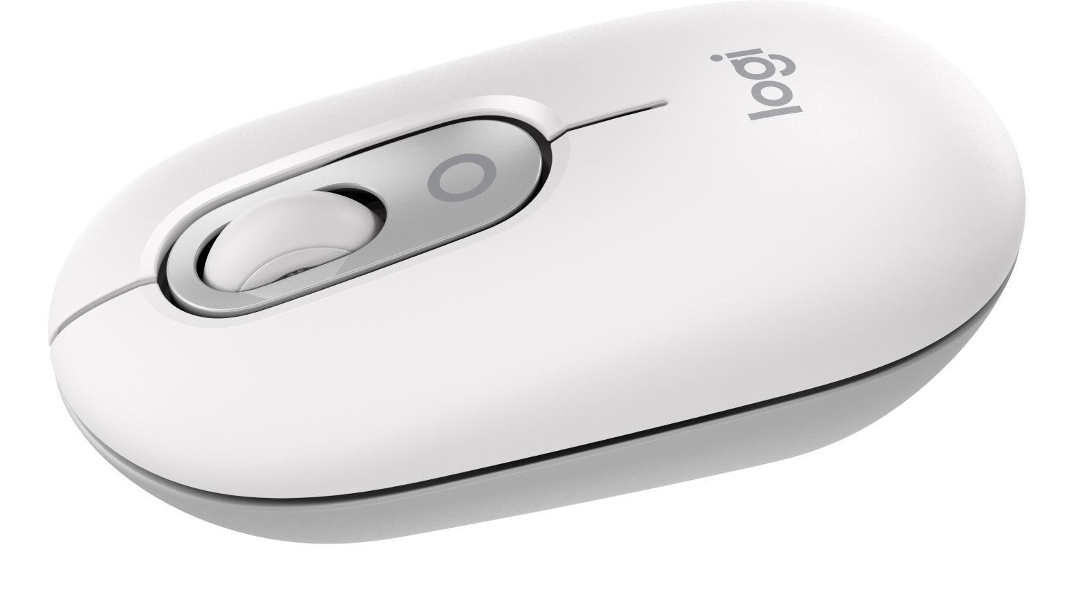 Logitech POP Maus mit Emoji Maus, off-white