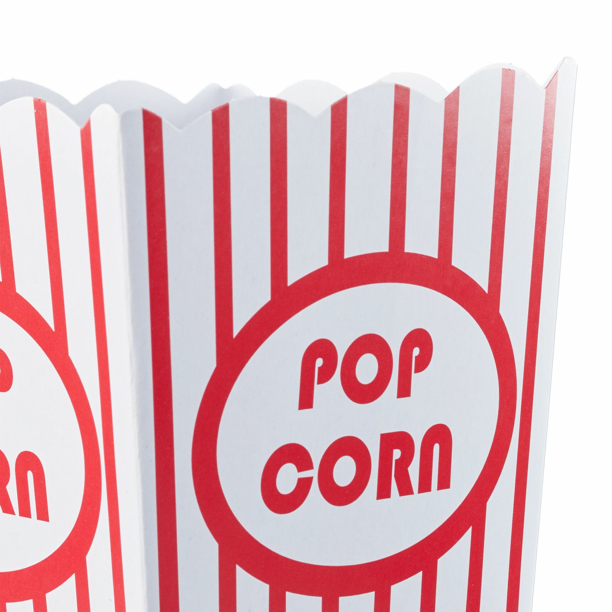 Relaxdays Popcorntüten, Papier/Karton – 16 × 10,5 × 10,5 cm, Rot/Weiss – 60 Stk.