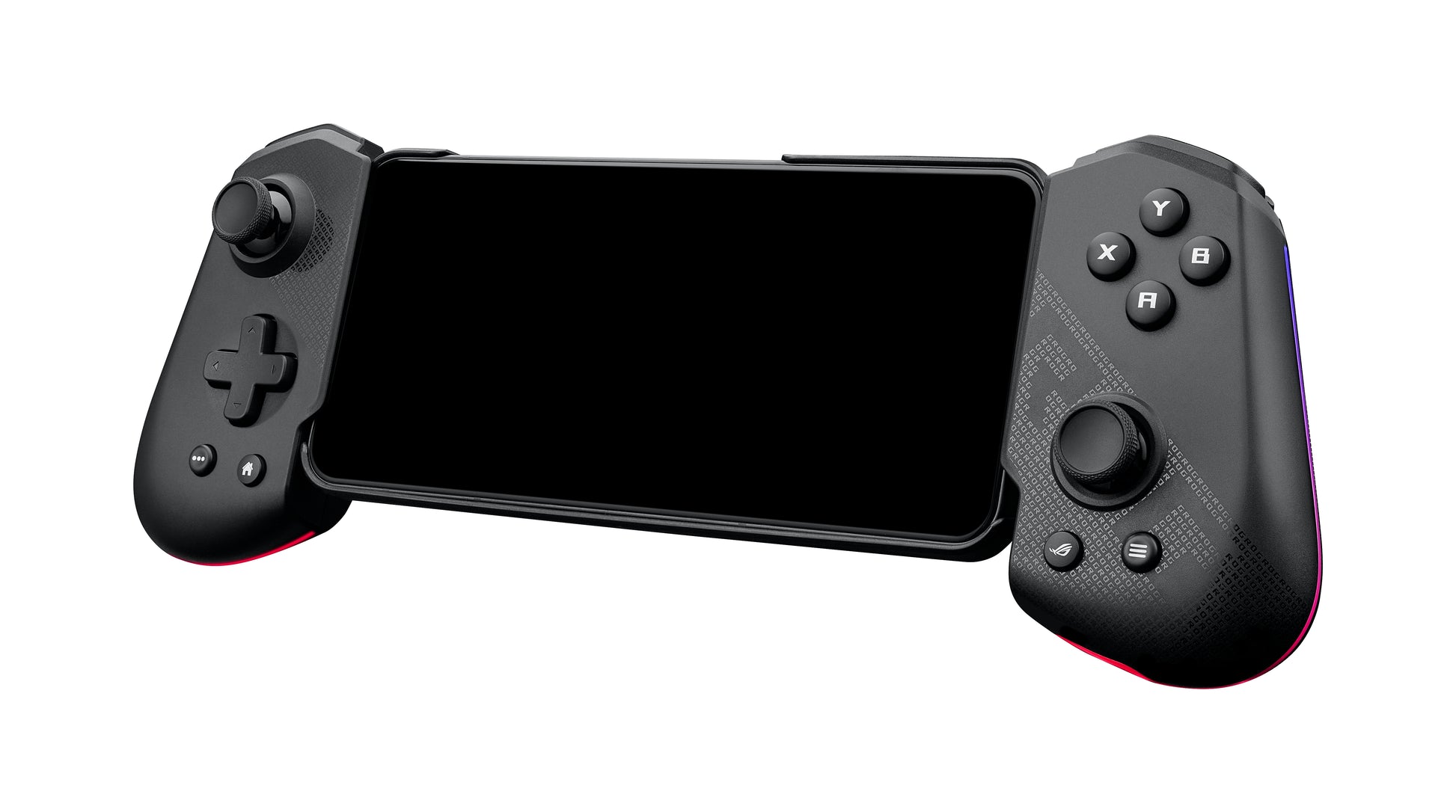 ASUS ROG Tessen – Gamepad – USB 3.2 Gen 1 (USB‑C), RGB, Programmierbare Tasten, für Android, Schwarz/Grau