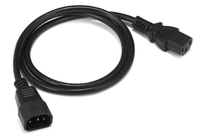 Zebra Netzkabel für PDU und Netzwerk-Switch, IEC C14 auf IEC C13, 1 m