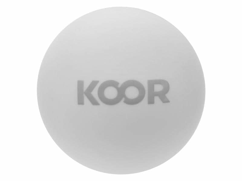KOOR Massageball – hart – Ø 6,2 cm – weiss