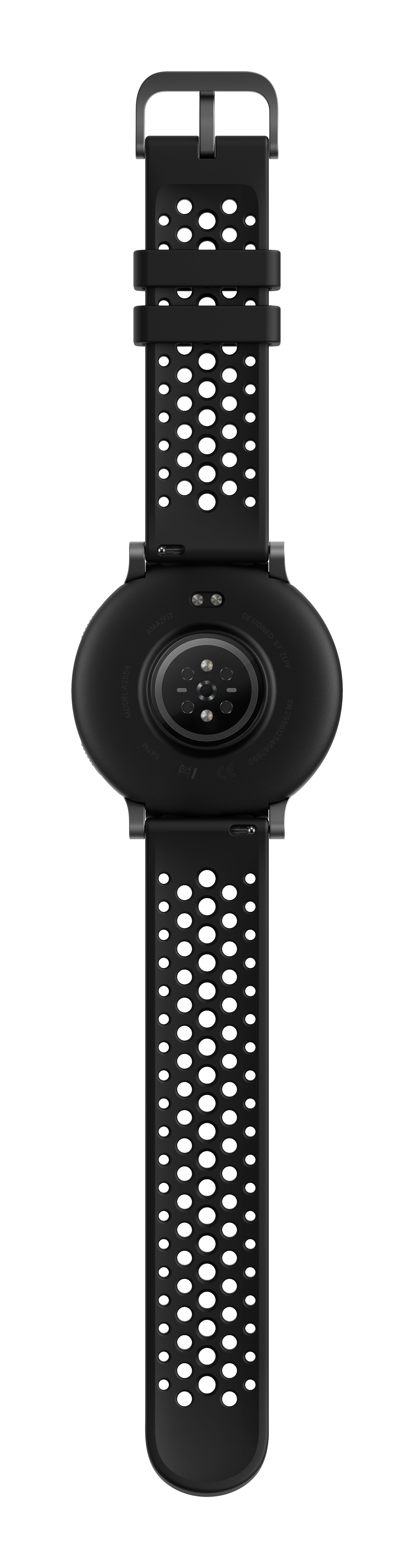 Amazfit Active Max 49 mm GPS – Aluminium Schwarz, Sportband, 50 m, für Android, iOS