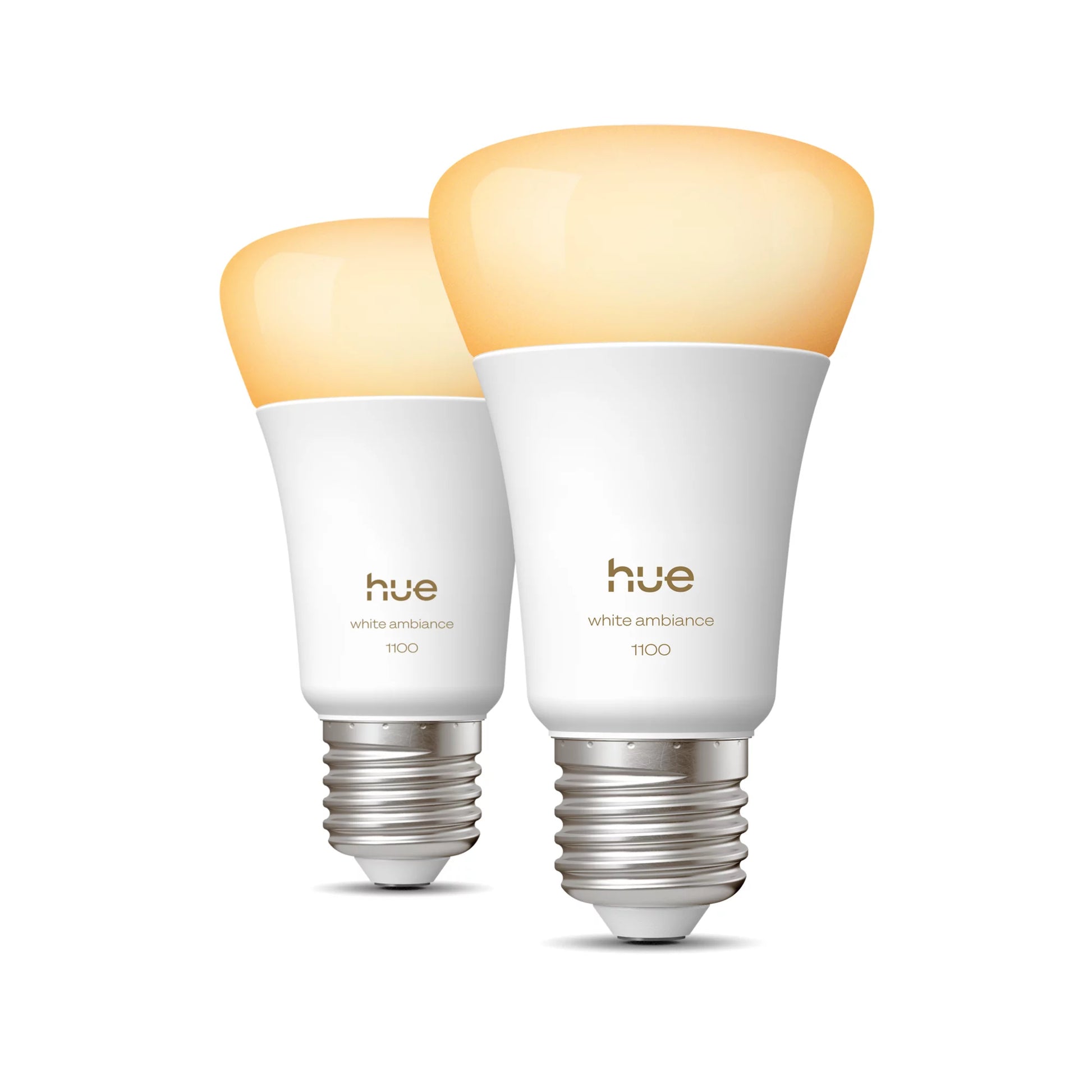 Philips by Signify Philips Hue Smart-Leuchtmittel E27 – Warmweiss, 1100 lm, 8,1 W, Bluetooth/Zigbee – für Apple HomeKit