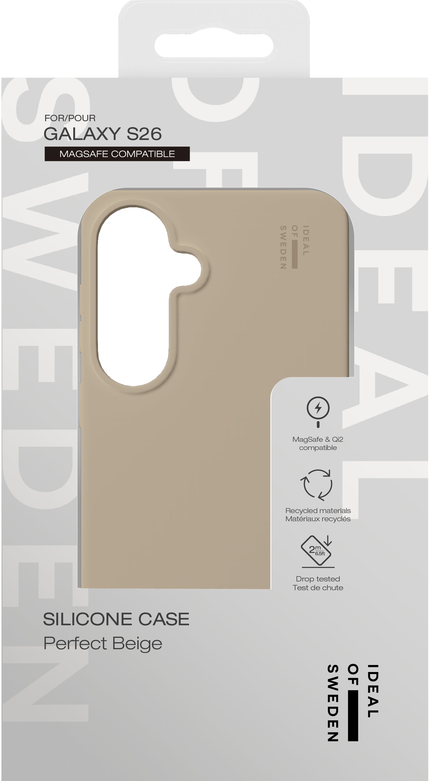 iDeal of Sweden Backcover – für Samsung Galaxy S26, MagSafe, Silikon+PC, Beige