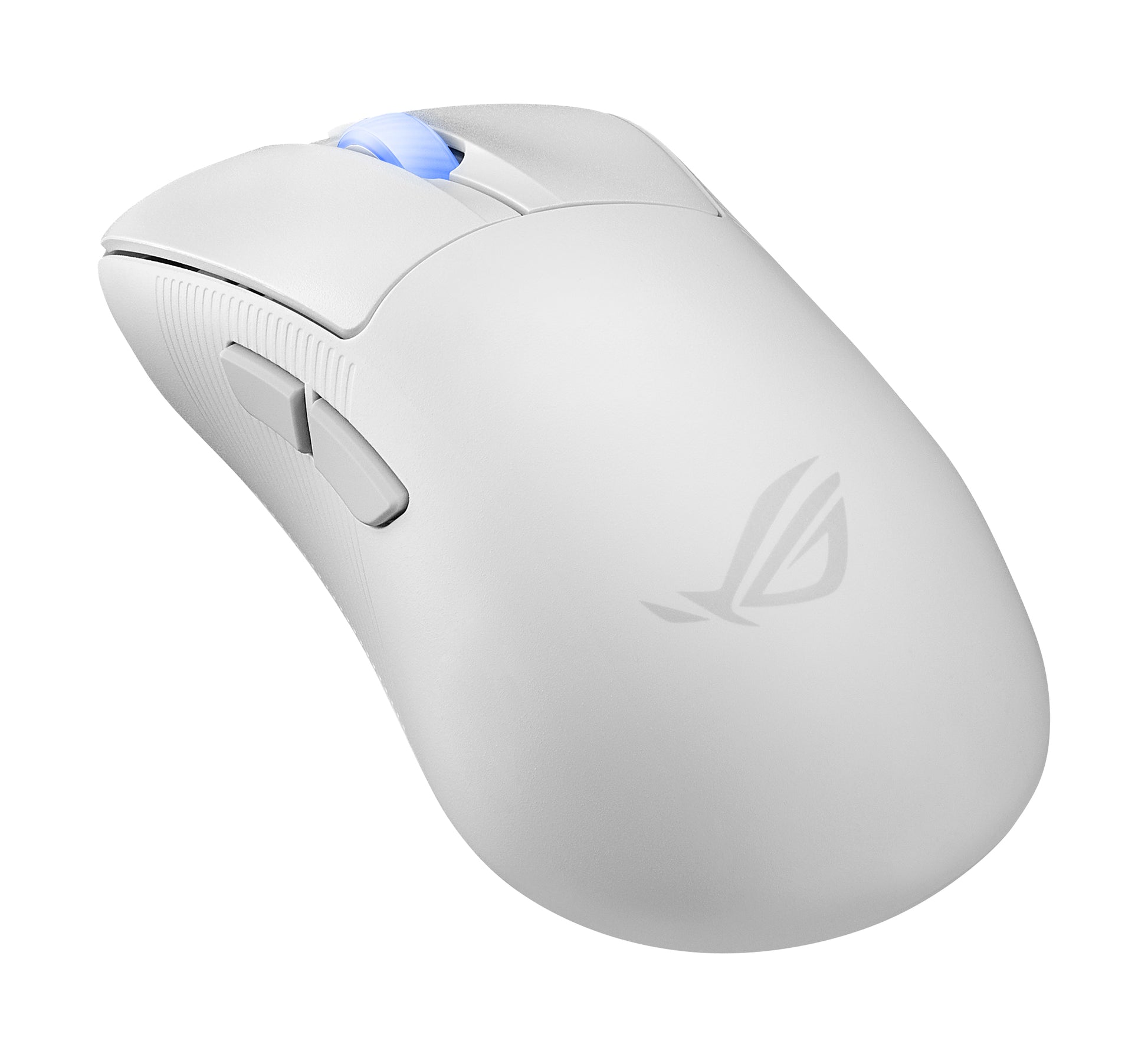 ASUS ROG Keris II WL Ace WHT Gaming-Maus – kabellos, Bluetooth + 2,4 GHz, USB-A, 42'000 dpi, 4 Tasten, für Rec