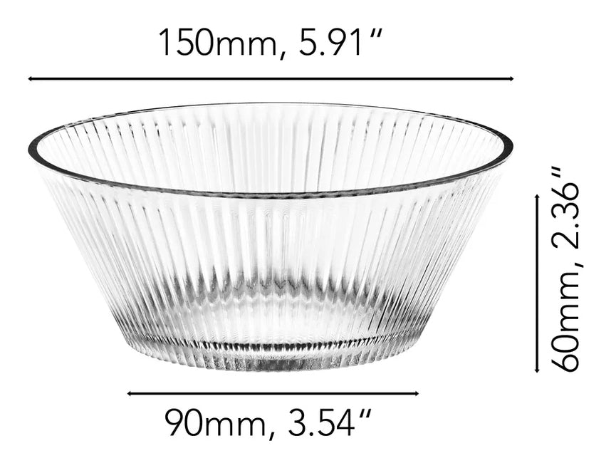Nachtmann Servierschüssel – 2er Set, 330 ml, Ø 15 cm, Kristallglas, Transparent, spülmaschinenfest